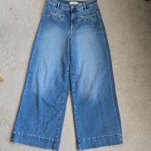 Classic Denim Wide-Leg Jeans